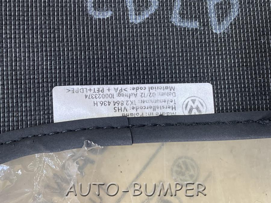 VW Golf 6, Jetta 2011- К-т ковриков, "Черный/серый кристал" 1K2864435H 1K2864436H  1K0864451H 1K0864452H 